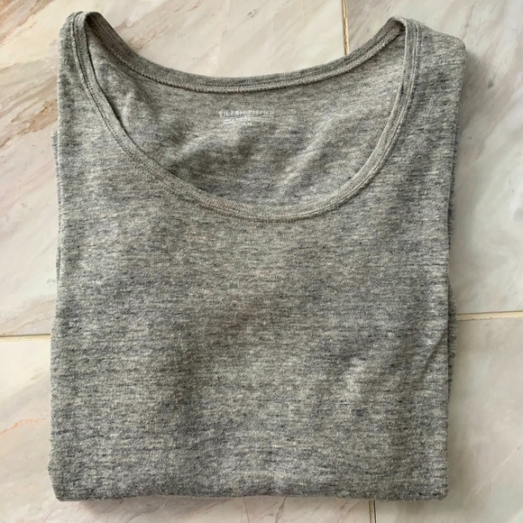 Eileen Fisher Slub Cotton Long Sleeve T - Picture 1 of 6